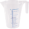 HC-2843 Embudo Marsh, vaso medidor, 1 litro, plástico, transparente