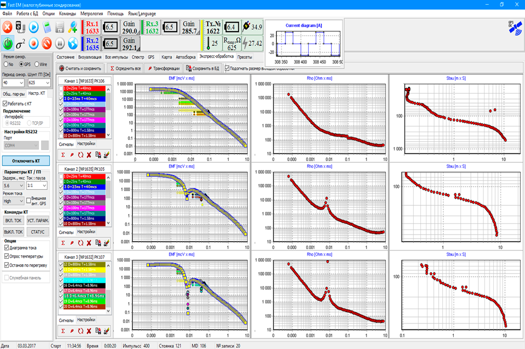 Preliminary data processing software FAST-EM. Module “Express processing” 