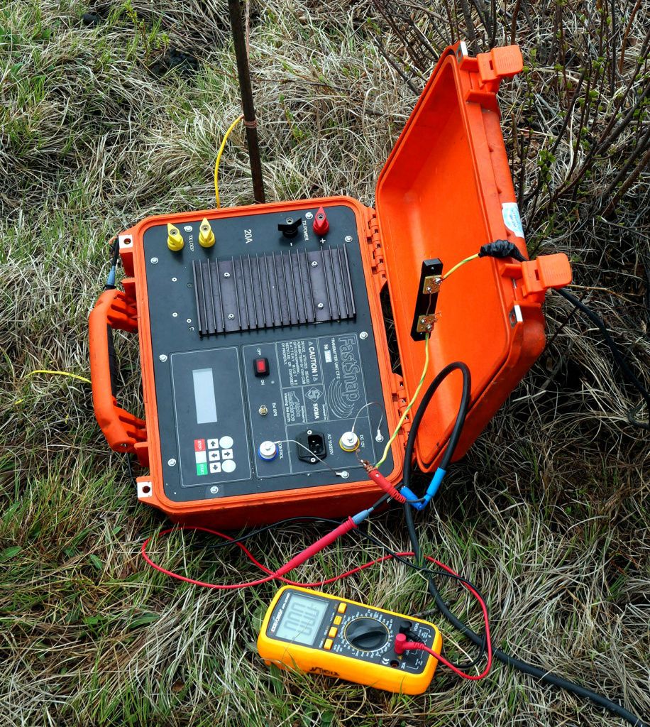 Measurement of the transmitter loop resistance
