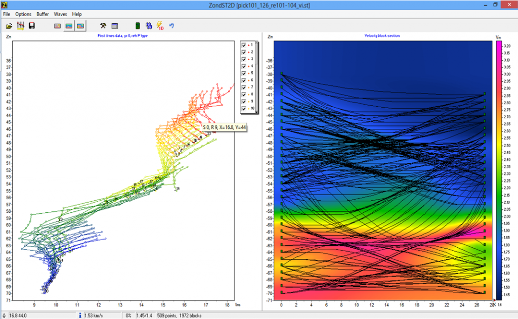 Inversión 2D en el software ZondST2d