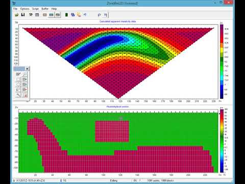 ZondRes2D — Tomografía eléctrica 2.5D para resistividad y polarización inducida (IP)