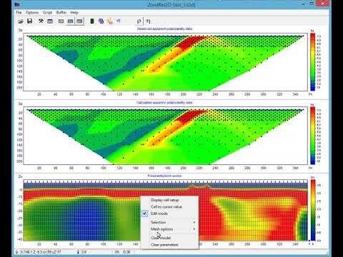 ZondRes2D — Tomografía eléctrica 2.5D para resistividad y polarización inducida (IP)