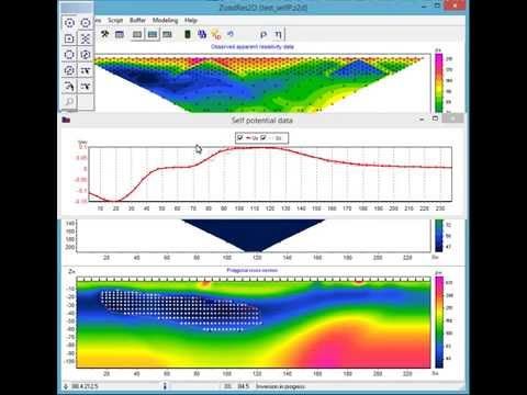 ZondRes2D — Tomografía eléctrica 2.5D para resistividad y polarización inducida (IP)