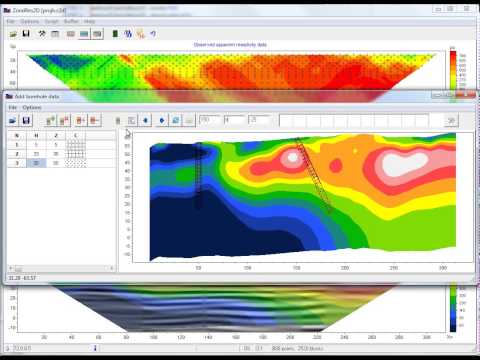 ZondRes2D — Tomografía eléctrica 2.5D para resistividad y polarización inducida (IP)