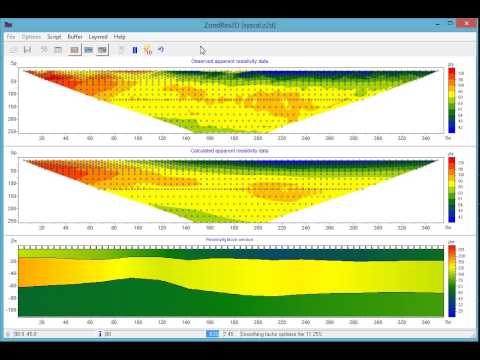 ZondRes2D — Tomografía eléctrica 2.5D para resistividad y polarización inducida (IP)