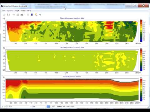 ZondRes2D — Tomografía eléctrica 2.5D para resistividad y polarización inducida (IP)