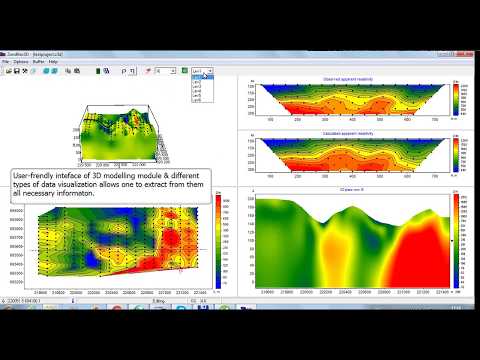 ZondRes3D — Tomografía eléctrica en 3D para resistividad y polarización inducida (IP)