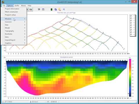 ZondST2d — Software para procesamiento e interpretación de datos sísmicos en 2D