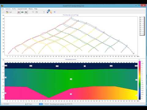 ZondST2d — Software para procesamiento e interpretación de datos sísmicos en 2D