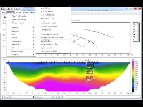 ZondST2d — Software para procesamiento e interpretación de datos sísmicos en 2D