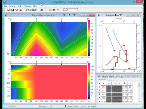 ZondTEM1 — Interpretación de datos de sondeo TEM 1D