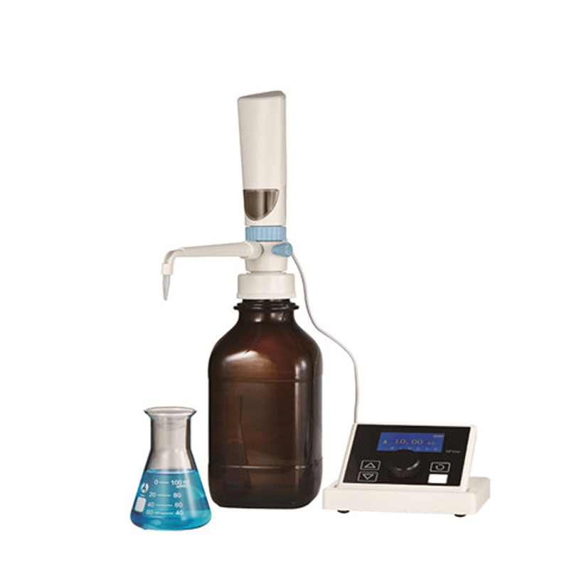 Producto recuperado automáticamente el 2025-09-05 Datos Técnicos Característica Valor Rango de volumen 0,01~99,99 ml, la elevación máxima del pistón es de 10 ml, la resolución es de 10 µl Precisión del volumen R=0,2% CV=0,07% Rango de temperatura de funcionamiento 10°C〜30°C Control de calidad EN ISO 8655 Tipo de control Control externo, incluido el programa de agitador y bureta. Variantes: [B2-01-010775] [RECUPERADO] Bureta Digital Electronica - B2-01-010775.1