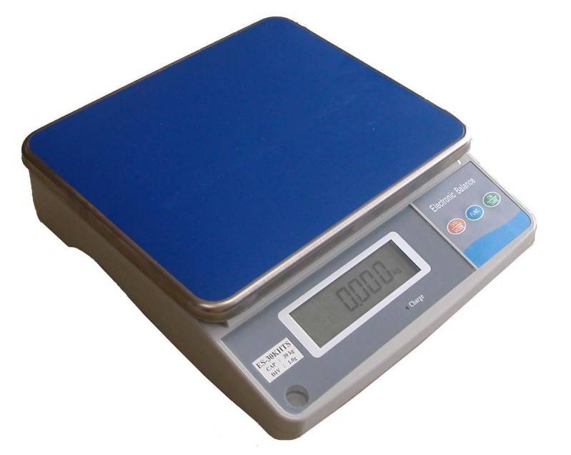 Balanza digital BELLTRONIC de 30 KG con 1 gr de precision, ES 30 KHTS