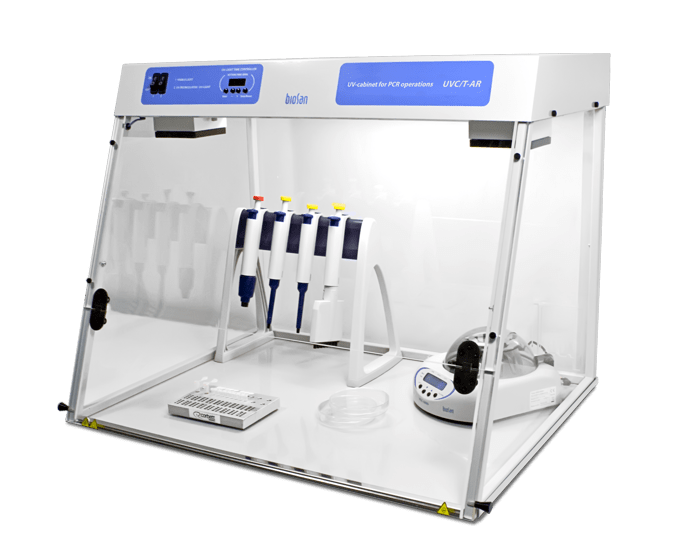 UVC/T-AR, Cabina de limpieza mediante UV de ADN/ARN