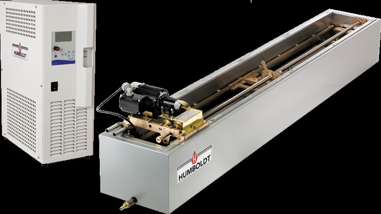 Máquina de Ductilidad con Circ. Temperatura. Control, 3 velocidades, recorrido de 150 cm, con 3 moldes para briquetas, 120 V 60 Hz ''S/N'' | H-1068B