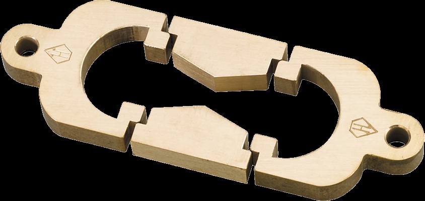 Placa base de molde de briquetas de ductilidad, triple | H-1090.3