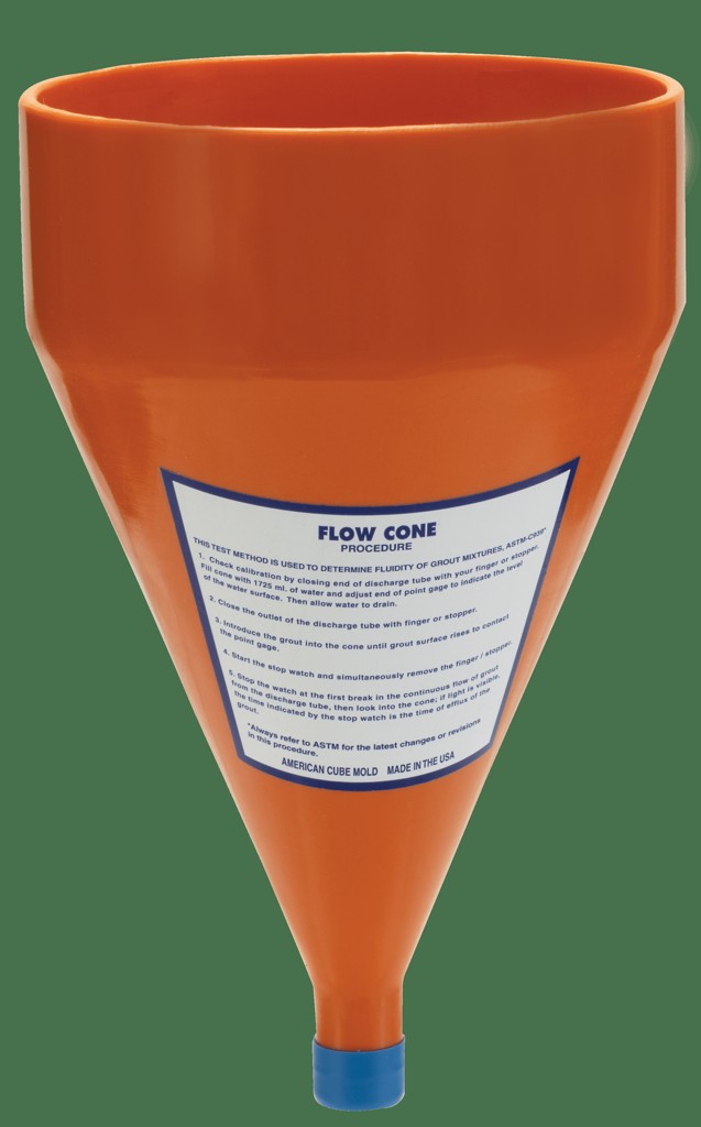 Grout Flow Cones,Plastic