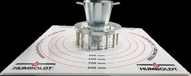 Kit de prueba de anillo en J con varillas lisas y placa base de plástico | H-3652P