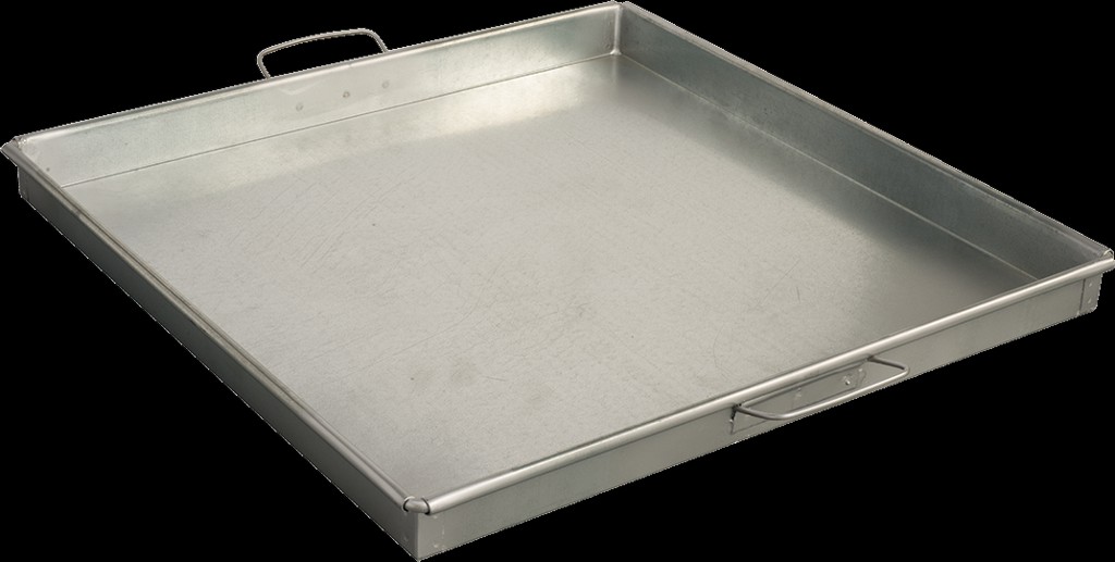 Bandeja humectante, hierro galvanizado, 24'' X 24'' X 4'' (610 mm X 610 mm X 102 mm) | H-3710
