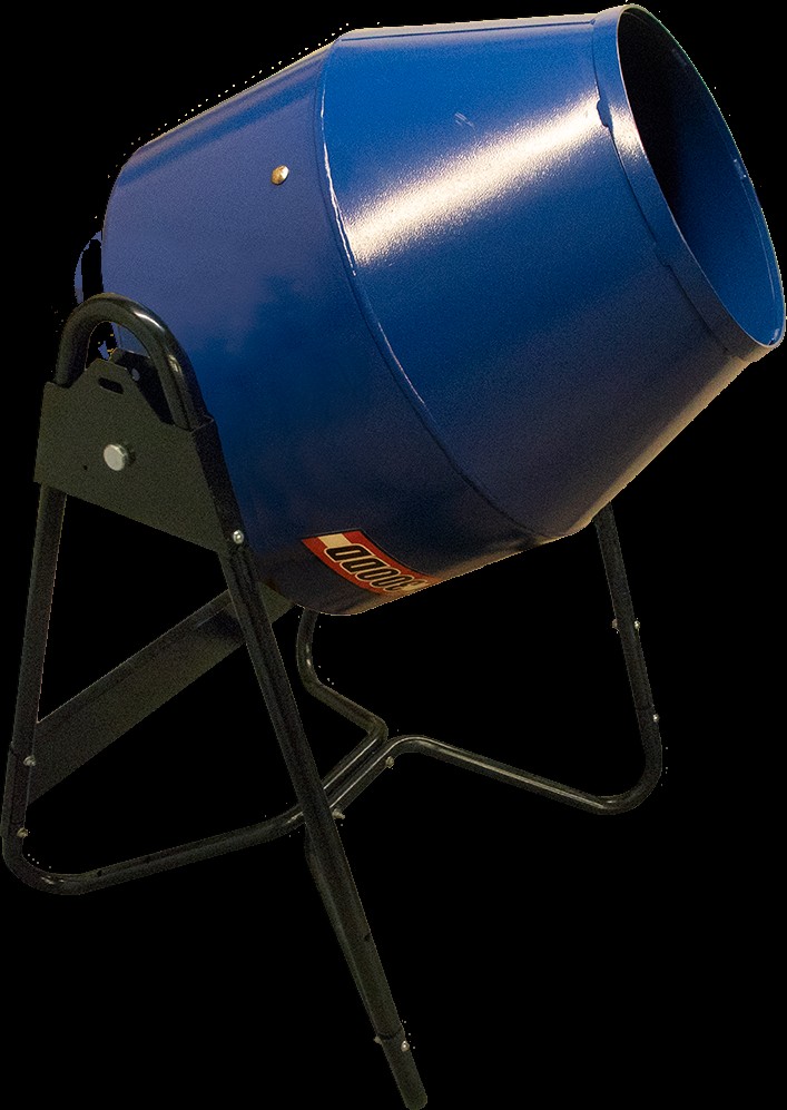 Mezclador utilitario con capacidad de 5,5 pies cúbicos. Pie. Tambor de acero, motor de 1/2 HP | H-3859