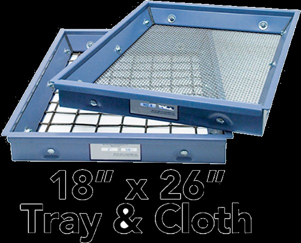 Bandeja de malla de 900 Um con paño de acero inoxidable para TM/TS | H-8900TC.900