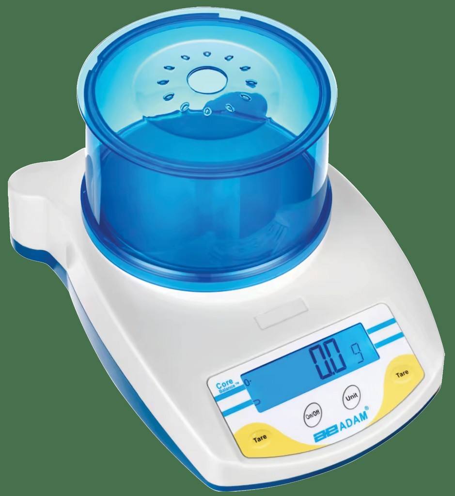 Balanza portátil Adam CQT Core, 2600 g x 0,1 g, 220 V, 50/60 Hz con estuche rígido | HB-4533A.4F