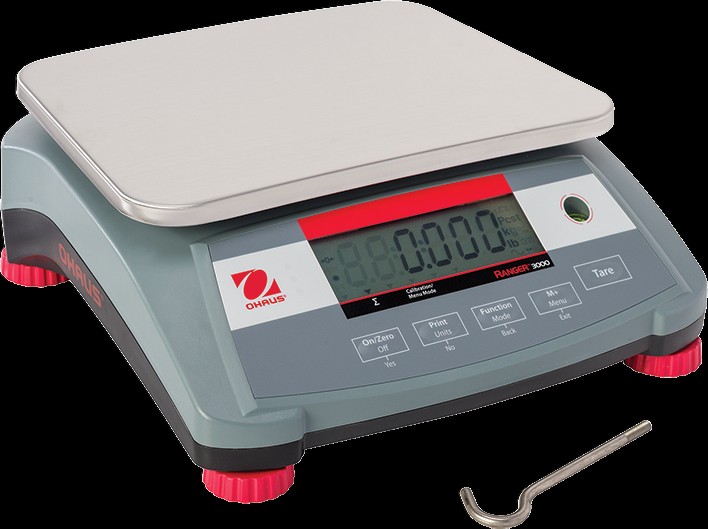 Báscula de mesa compacta Ohaus Ranger 3000, 1500 g x 0,05 g - 220 V 50/60 Hz | HB-4730.4F