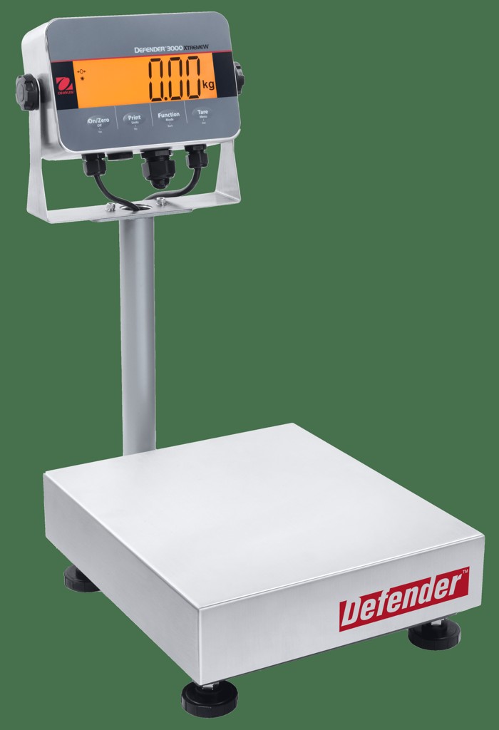 Báscula de mesa Ohaus Defender 3000, columna, 30 kg/60 lb x 5 g/0,01 lb – 220 V 50/60 Hz | HB-4801.4F