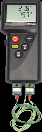 2 canales (tipo K), -200/1760C, USB, con sonda base | HT-4501