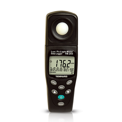 Tenmars TM-203 Datalogging Auto Ranging Light Medidor