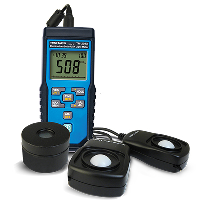 Tenmars TM-208A Datalogging 3 in 1 UV Light Medidor