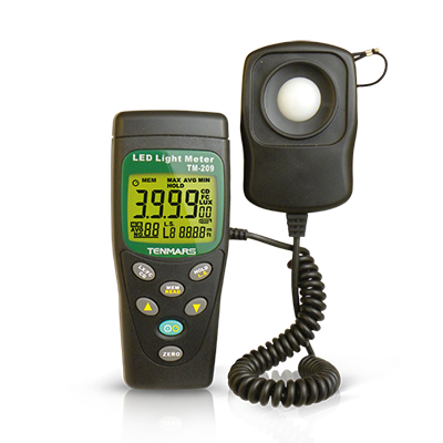 Tenmars TM-209 LUX/FC LED Light Medidor