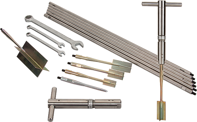 Conjunto de inspección de paletas Descripción Conjunto de inspección de paletas Referencia Humboldt: Ver ficha del fabricante Repuestos disponibles Extension rod, 0.5 meter 50.8 x 101.6mm Vane forH-4227 Vane: 16 x 32mm for use with Vane Inspection Set Vane: 25.4 x 50.7mm for Vane Inspection Set Vane: 20 x 40mm, for use with Vane Inspection Set Vane, 'Dummy for Calibrating Extension Rods Vane Inspection T Handle Assembly Variantes: [H-4227] Conjunto de inspeccion de paletas | H-4227