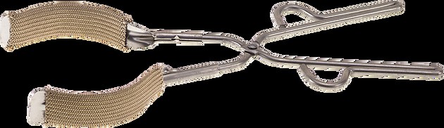 Pinzas para vasos de precipitados para mordazas cubiertas de fibra de vidrio de 100-1500 ml de capacidad, acero inoxidable, tamaño de alambre de 1/4"(6 mm), longitud de 13-1/2"(318 mm)