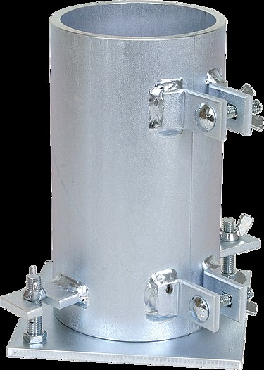 Molde cilíndrico de hormigón, acero, 3" x 6" (76 x 152 mm), 1/4" (6 mm) de espesor de pared