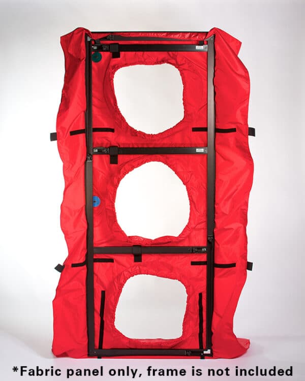 Panel de Nylon Rojo 3 Agujeros para Blower Door™