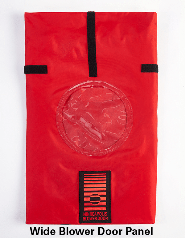Panel Ancho de Nylon Rojo 1 Agujero para Blower Door™