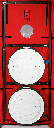 Sistema Minneapolis Blower Door™ 2 Ventiladores con 2 Manómetros DG-1000