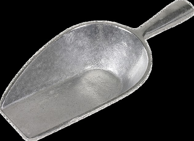 Pala, punta plana, aluminio
