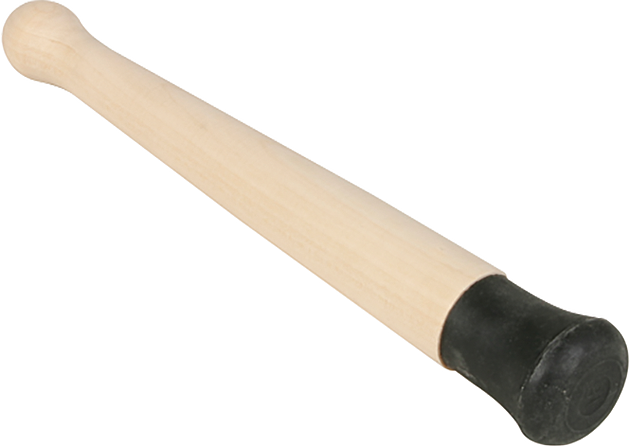 Tierra de mortero, 8'', madera con punta de goma | H-4258