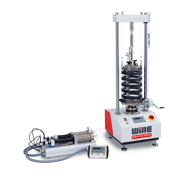 Dispositivo de prueba triaxial estático (tabla superior)