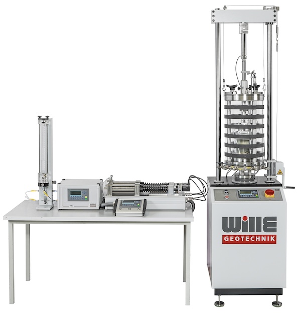 Dispositivo de prueba triaxial estatico (tipo de piso)