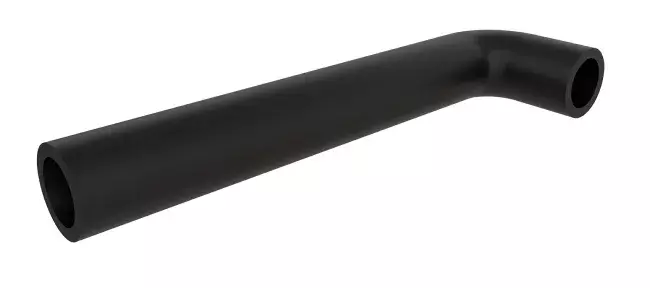 Adaptador acodado de goma