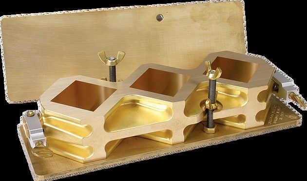 Molde, cubo, lechada expansiva de 2'', diagonal con placa superior, latón | H-2823