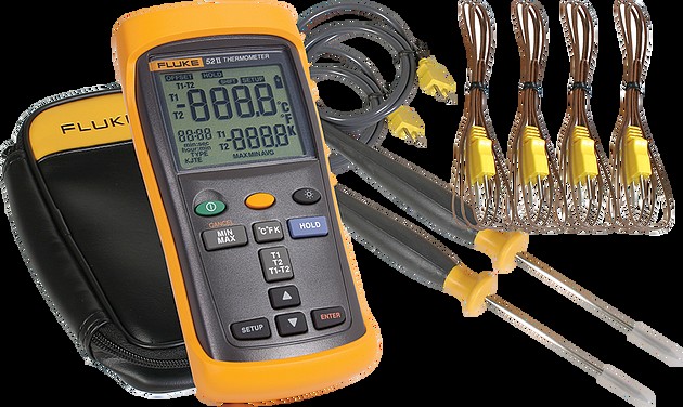 Kit Therm, Calibr Digital con cuatro sondas de cuentas y dos sondas perforadoras, -58 a 2000°F/-50 a 1093°C | H-3564C