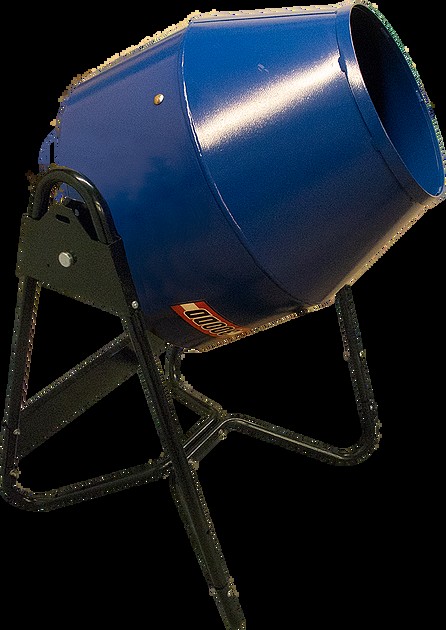 Mezclador utilitario con capacidad de 5,5 pies cúbicos. Pie. Tambor de acero, motor de 1/2 HP y kit de remolque manual | H-3859TK