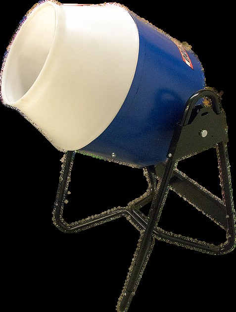 Mezclador utilitario con capacidad de 5,5 pies cúbicos. Pie. Tambor de polietileno, motor de 1/2 HP y kit de remolque manual | H-3859PLTK