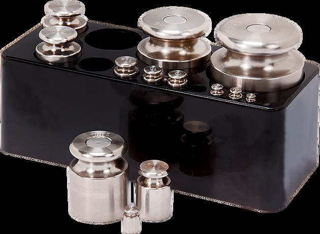 Juego de pesas de calibración SS: capacidad de 2100 g, certificado rastreable | H-4888WST