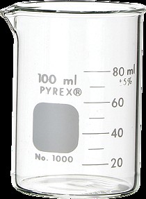 Vaso de precipitados de vidrio/Rango graduado 800 ml | H-4911.800