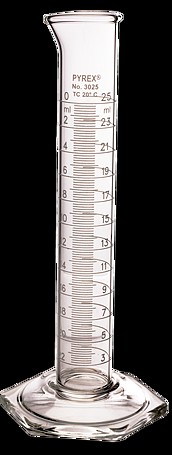 Cilindro de vidrio graduado, 500 ml | H-4915.500